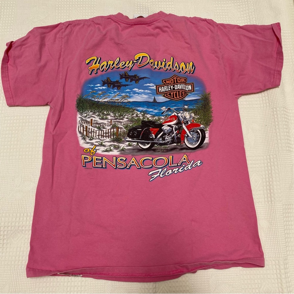 Real vintage Harley Davidson pink shirt